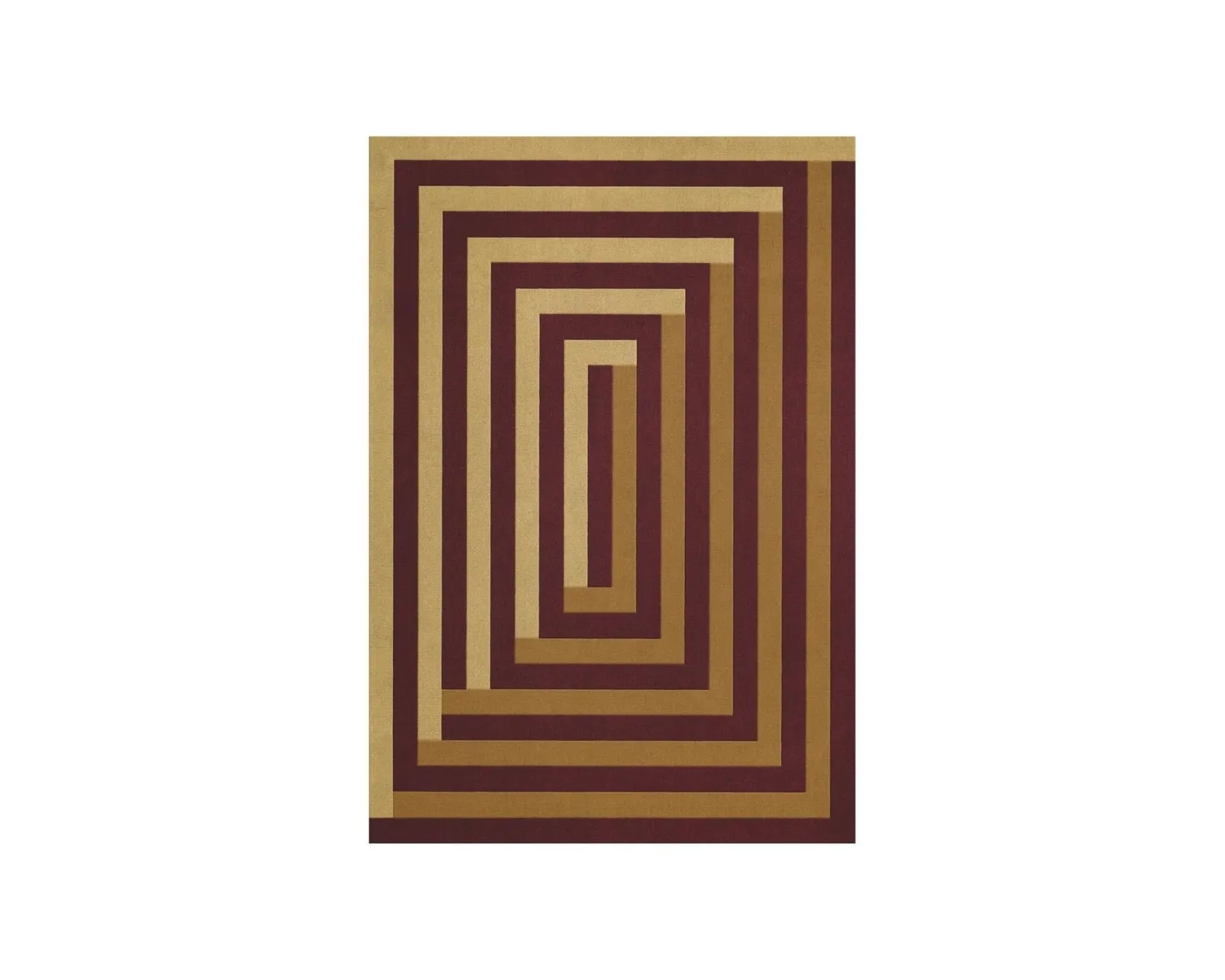 Layered Teklan Labyrinth ullmatta 180 x 270 cm Mulberry Sand