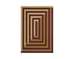 Layered Teklan Labyrinth ullmatta 250 x 360 cm Mulberry Sand