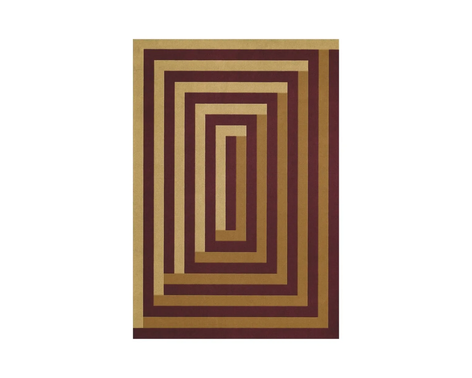 Layered Teklan Labyrinth ullmatta 250 x 360 cm Mulberry Sand