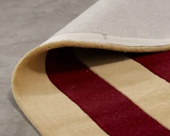 Layered Teklan Labyrinth ullmatta 250 x 360 cm Mulberry Sand