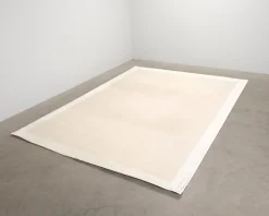 Layered Wool Border ullmatta 295 x 400 cm Bone White