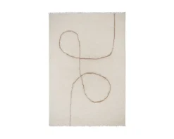 Linie Design Astral Spiral ullmatta 140 x 200 cm naturvit