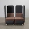 LoOok Industries 2-sits Area soffa brun / grå