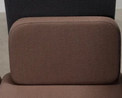 LoOok Industries 2-sits Area soffa brun / grå