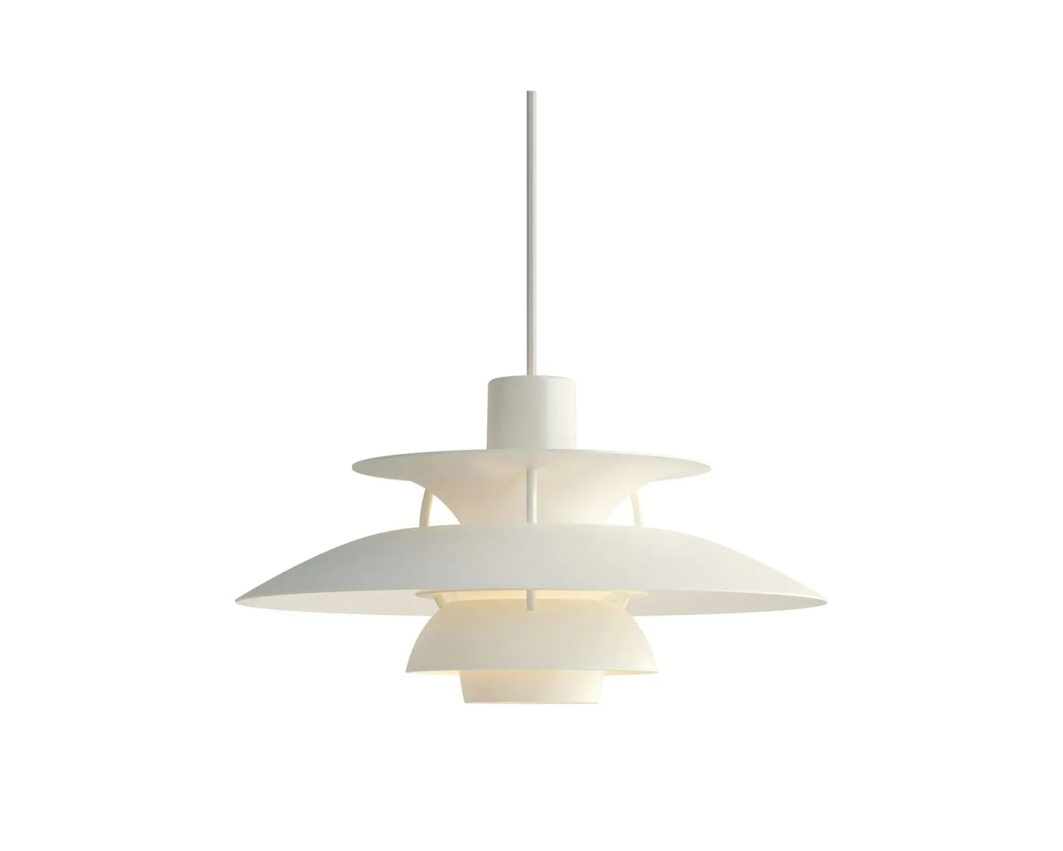 Louis Poulsen PH 5 pendellampa vit
