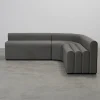 Lounge hörnsoffa mörkgrön