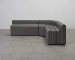 Lounge hörnsoffa mörkgrön
