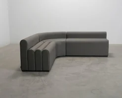 Lounge hörnsoffa mörkgrön