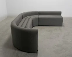 Lounge hörnsoffa mörkgrön