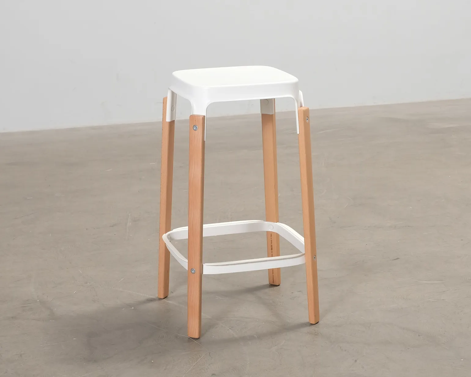 Mags Steelwood barpall björk / vit