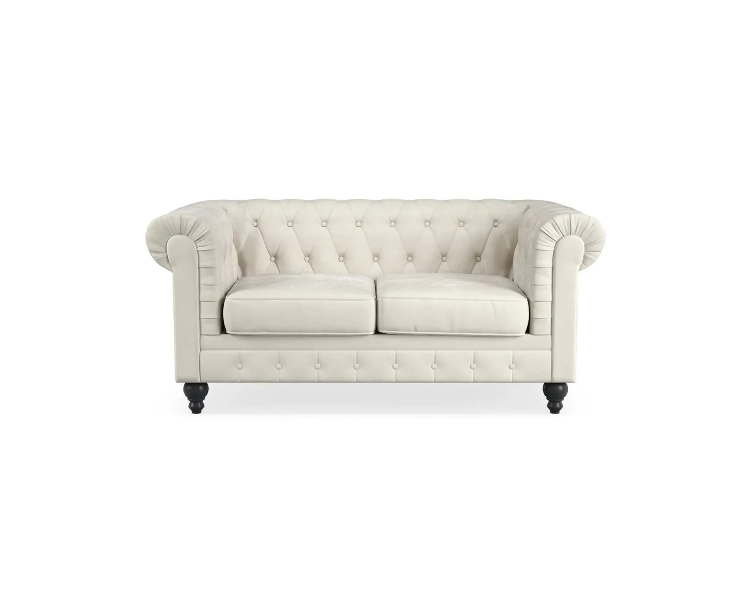Manor House Chesterfield Lyx 2-sits soffa beige