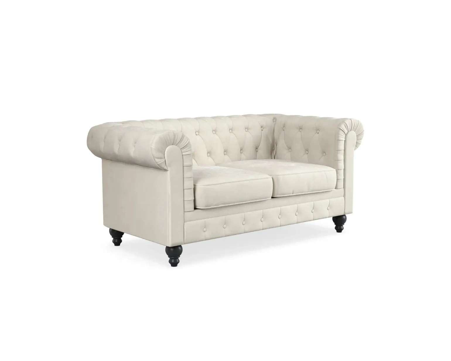 Manor House Chesterfield Lyx 2-sits soffa beige