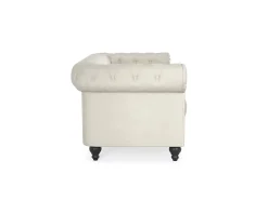 Manor House Chesterfield Lyx 2-sits soffa beige