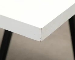 Matbord 210 cm vit / svart