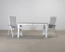 Matgrupp för utomhusbruk grå / vit