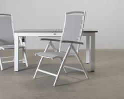 Matgrupp för utomhusbruk grå / vit