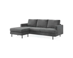 Menard Compact 3-sits divansoffa grå