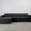Micadoni Jodie 4-sits divansoffa grå