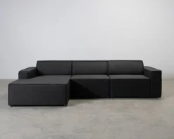 Micadoni Jodie 4-sits divansoffa grå