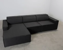 Micadoni Jodie 4-sits divansoffa grå