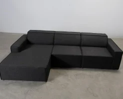 Micadoni Jodie 4-sits divansoffa grå