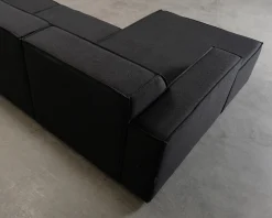Micadoni Jodie 4-sits divansoffa grå
