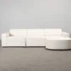 Micadoni Jodie 4-sits divansoffa ljusbeige