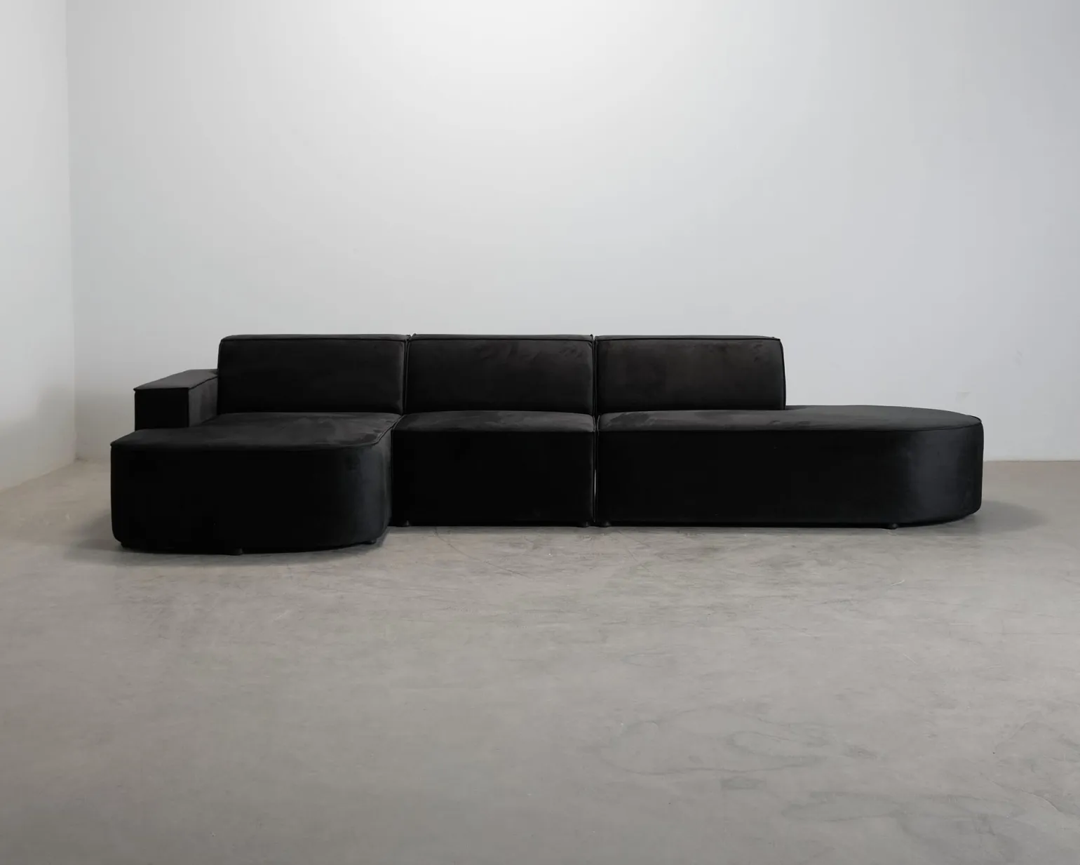 Micadoni Jodie 4-sits divansoffa svart