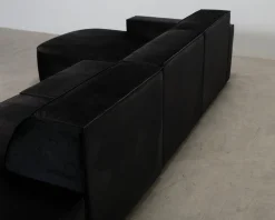 Micadoni Jodie 4-sits divansoffa svart