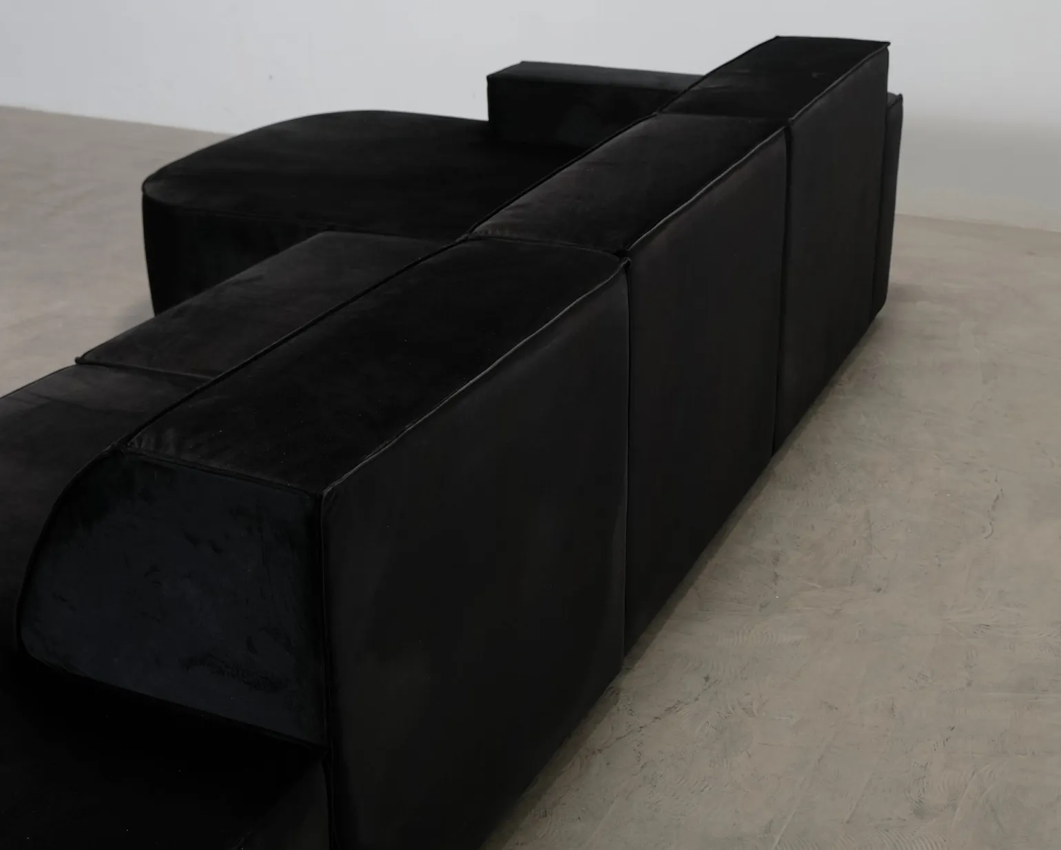 Micadoni Jodie 4-sits divansoffa svart