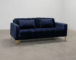 Micadoni Mamaia 2-sits soffa mörkblå