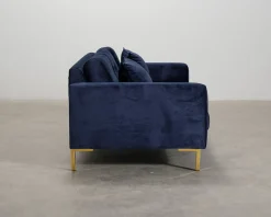 Micadoni Mamaia 2-sits soffa mörkblå
