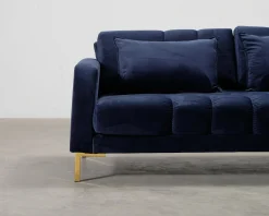 Micadoni Mamaia 2-sits soffa mörkblå