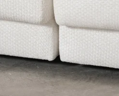 Micadoni Miley 4-sits hörnsoffa naturvit