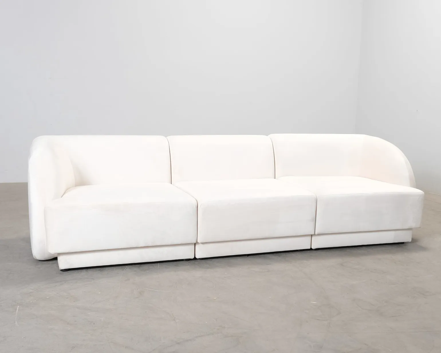 Micadoni Miley 3-sits soffa naturvit