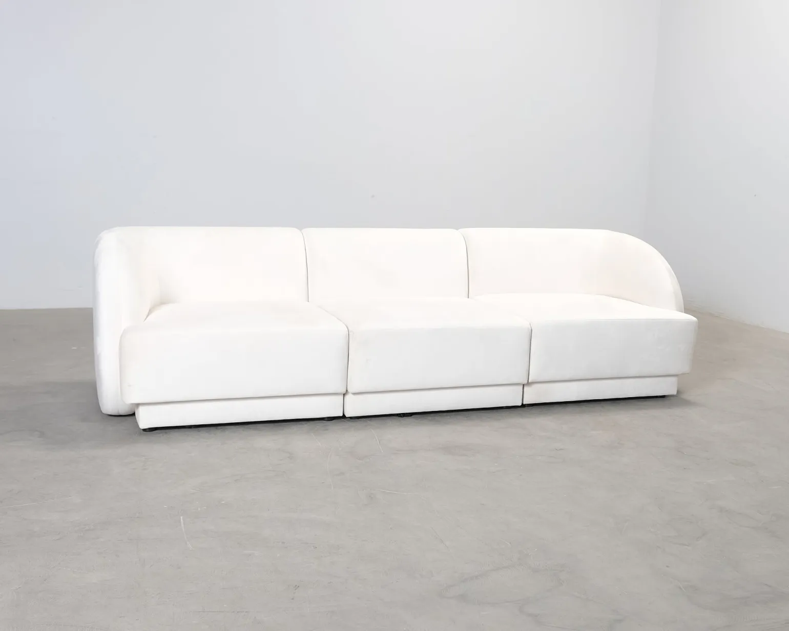 Micadoni Miley 3-sits soffa naturvit