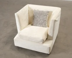 Minotti fåtölj naturvit