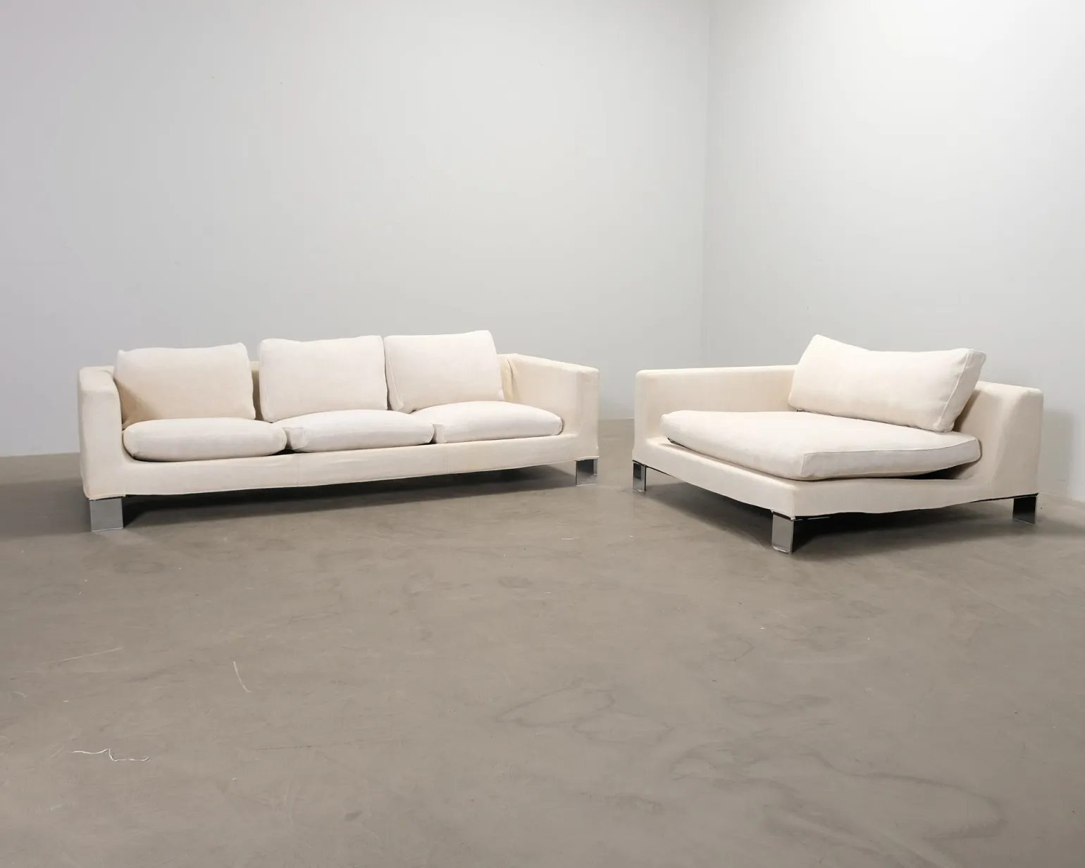 Minotti 4-sits soffgrupp naturvit