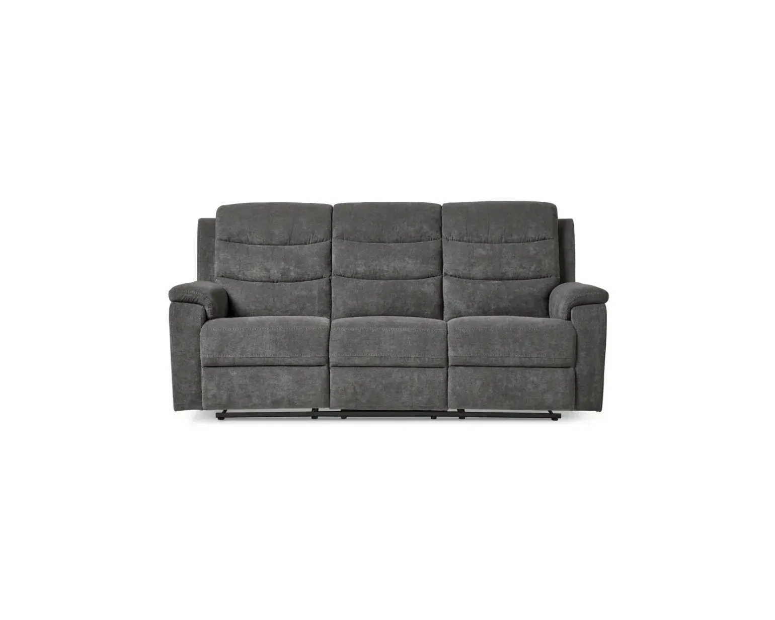 Mio Lazy 3-sits reclinersoffa grå
