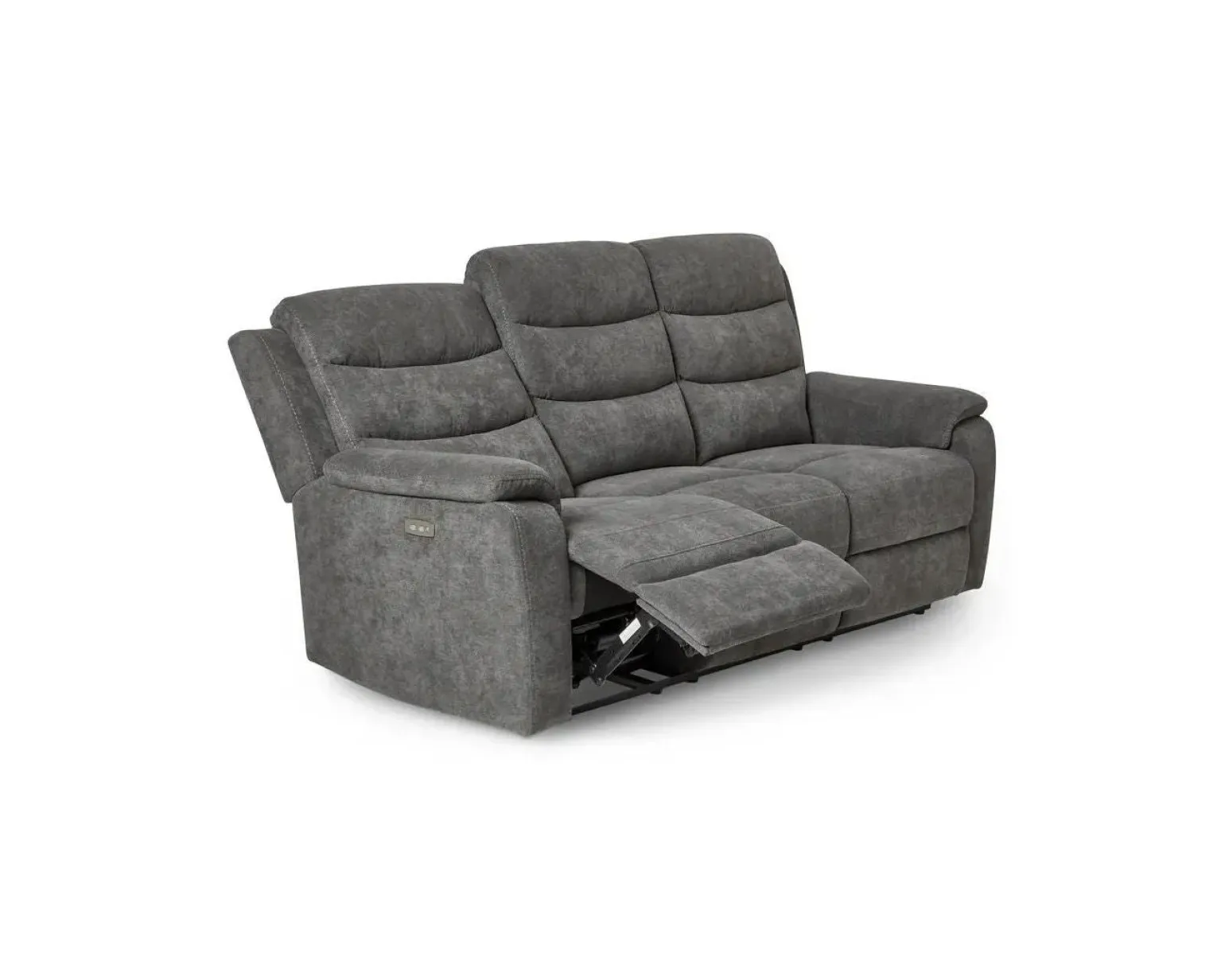 Mio Lazy 3-sits reclinersoffa grå