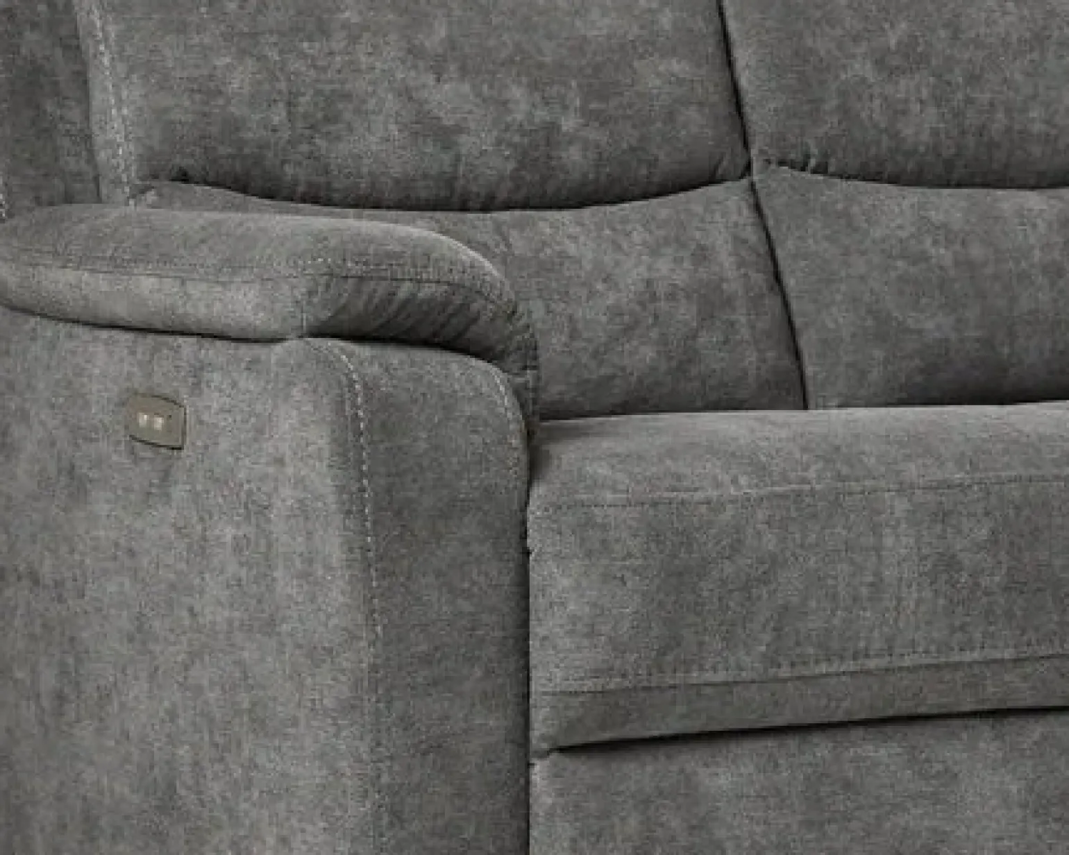 Mio Lazy 3-sits reclinersoffa grå