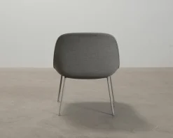 Muuto Fiber loungestol grå