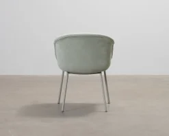 Muuto Fiber Soft Chair läderfåtölj grön