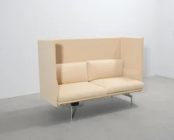 Muuto Outline Highback 2-sits soffa beige