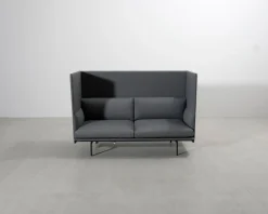 Muuto Outline Highback 2-sits soffa grå
