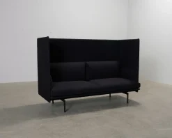Muuto Outline Highback 2-sits soffa navy