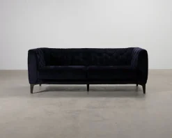 Natuzzi 2,5-sits soffa mörkblå