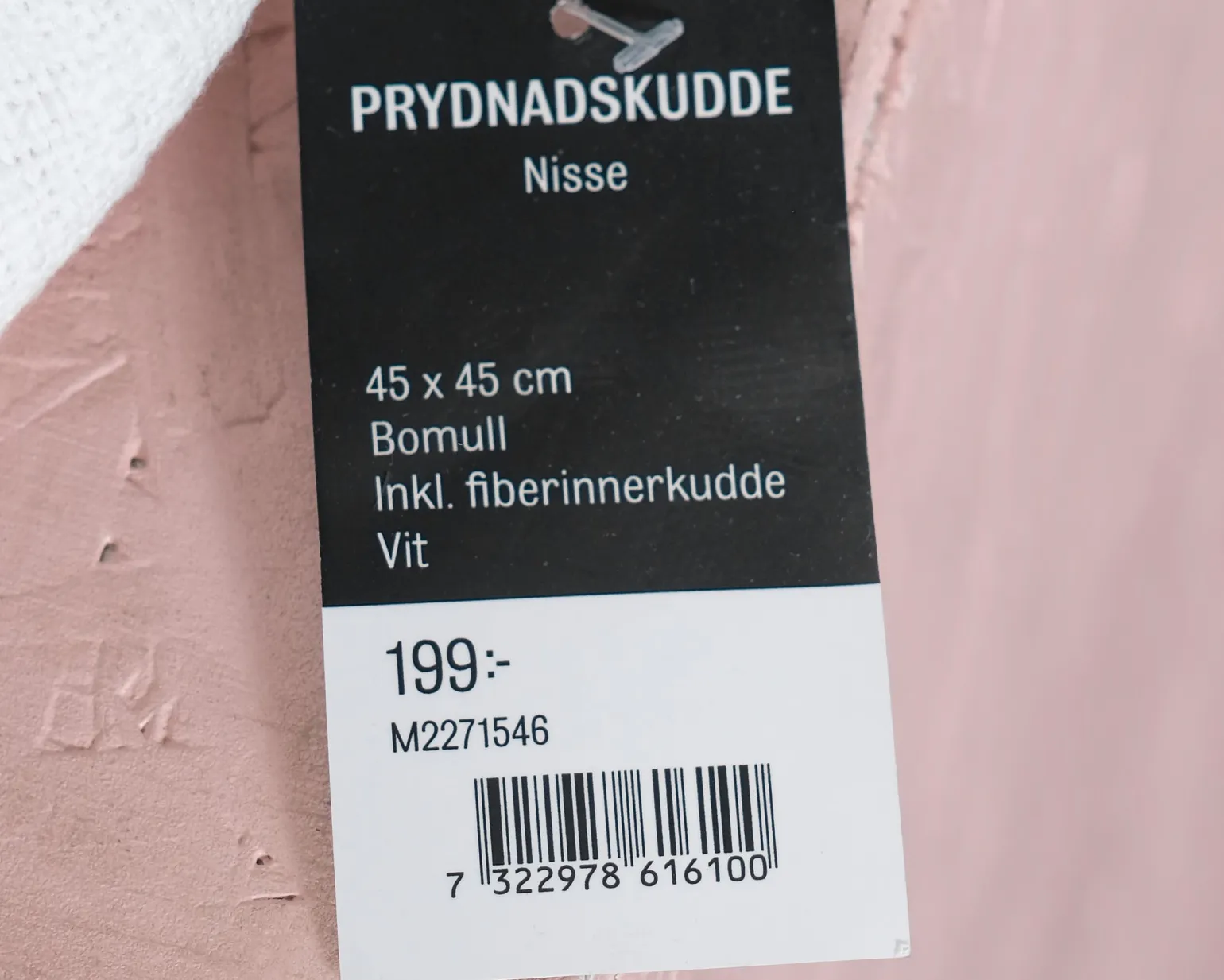 Nisse prydnadskudde 45 x 45 cm, set om 3