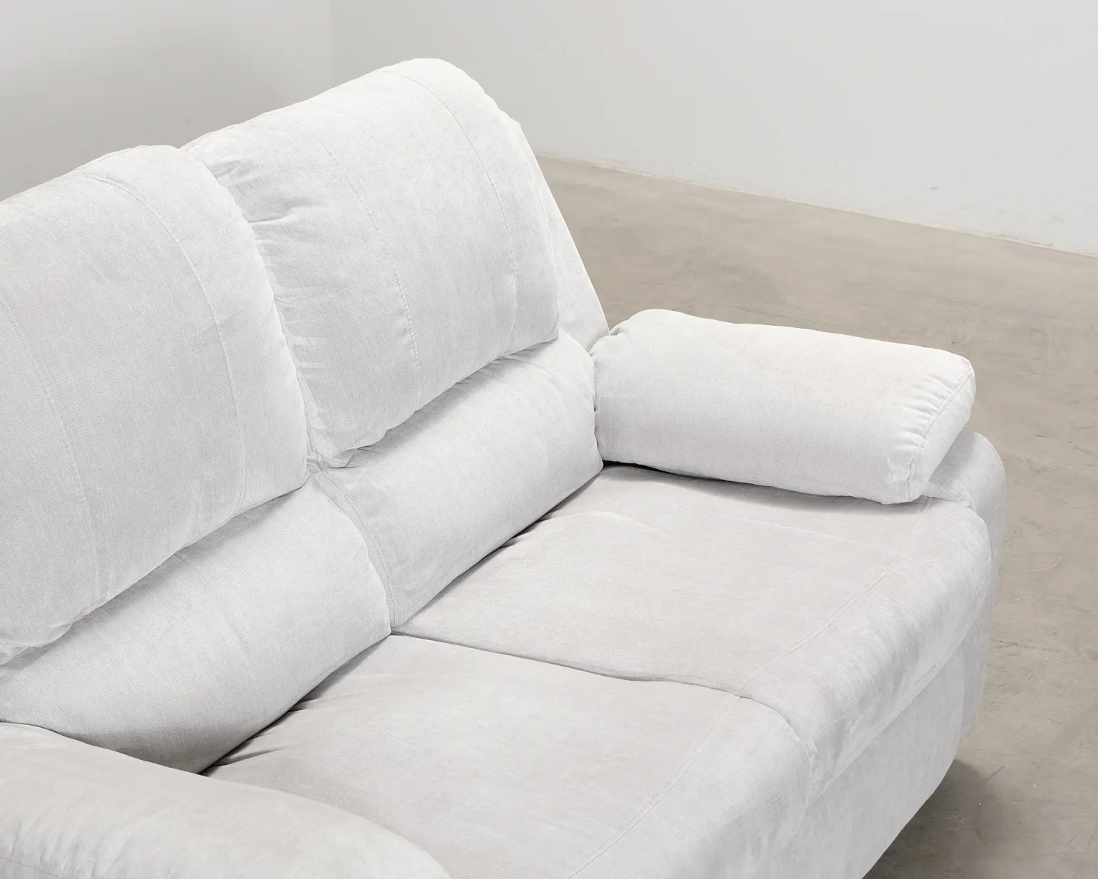 Norbo 2-sits reclinersoffa konstläder ljusgrå