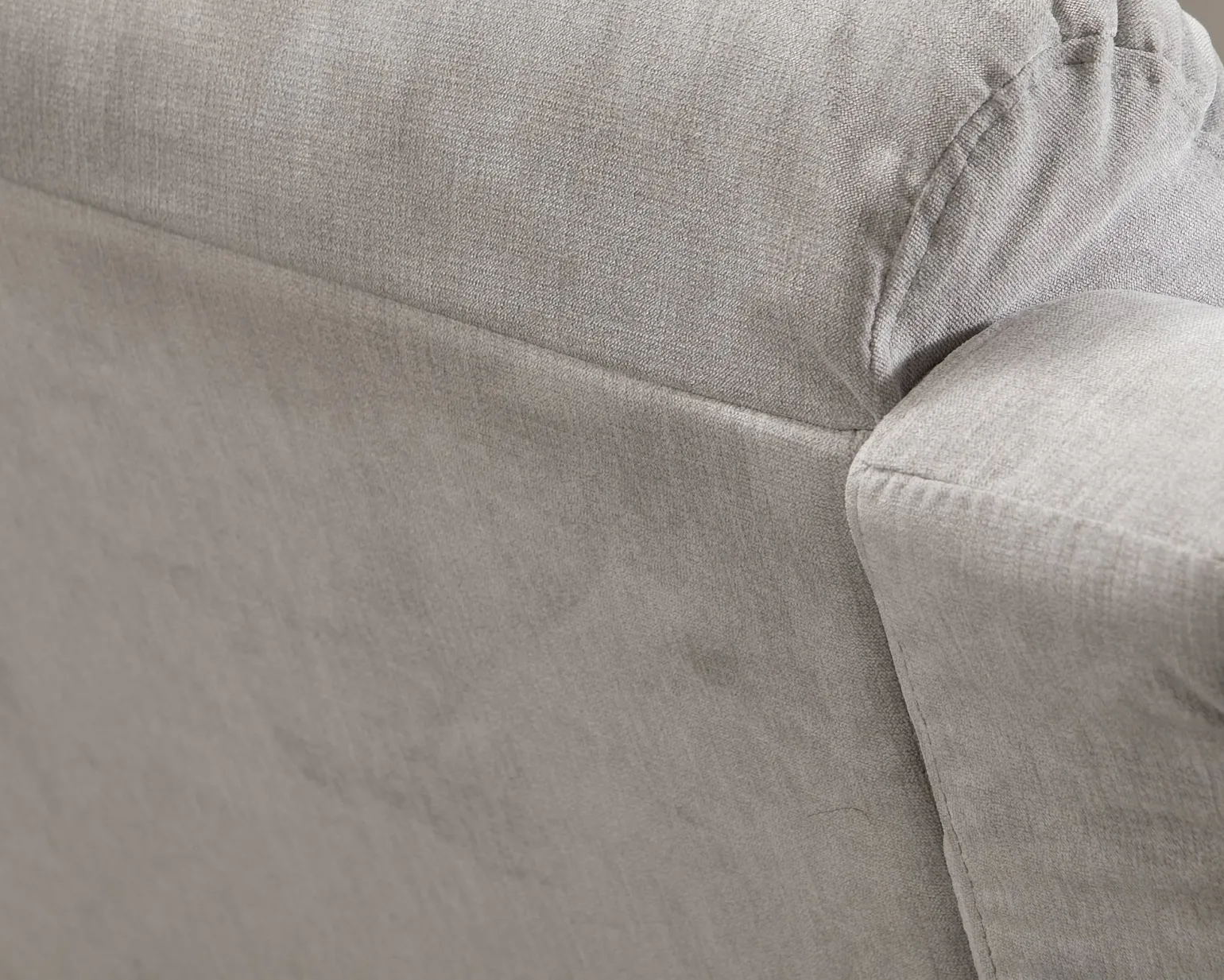 Norbo 2-sits reclinersoffa konstläder ljusgrå